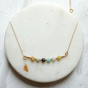 Amazonite Gem Stone 14k Gold Filled Bracelet